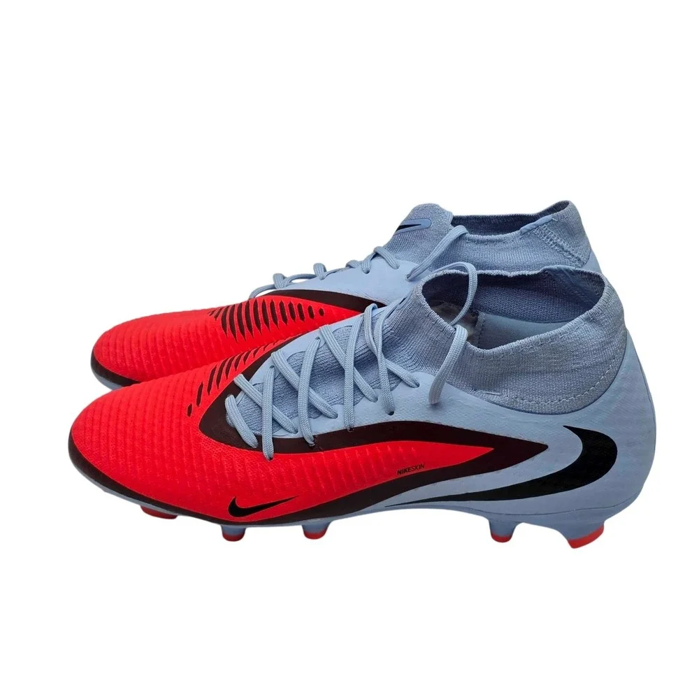 Nike Phantom 6 High Academy FG/MG Soccer Cleats Men's 10.5 Blue Red HQ2278-400